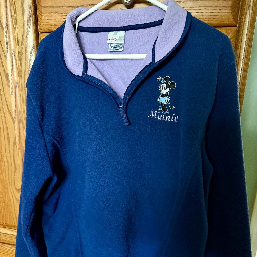 DISNEY PARK "MINNIE" EXCLUSIVE 1/4 ZIP FLEECE